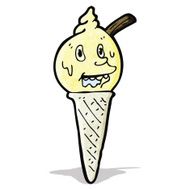 Cartoon Ice Cream Cone N48