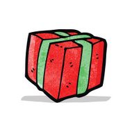 cartoon christmas present N16