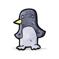 funny cartoon penguin