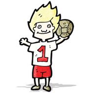 Cartoon Soccer Player N17