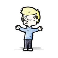 Cartoon Boy Whistling N2