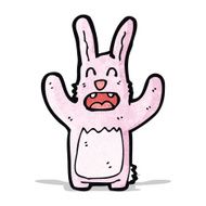 cartoon pink bunny