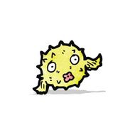 Cartoon Puffer Fish N8