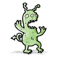 cartoon crazy alien N4