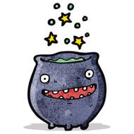 cartoon magic cauldron