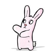 spooky bunny rabbit cartoon N3