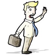cartoon stressed businessman N2