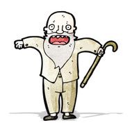 cartoon old man N9