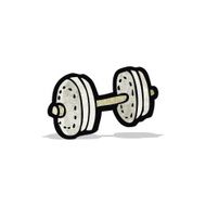 cartoon dumbell