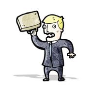 cartoon stressed businessman N3