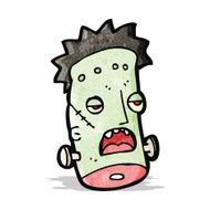 cartoon zombie monster head N4