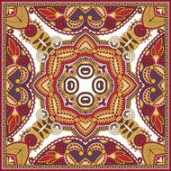 Traditional ornamental floral paisley bandanna You can use this N47