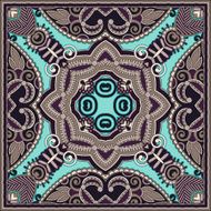Traditional ornamental floral paisley bandanna You can use this N48