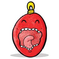 Cartoon Christmas Bauble N15