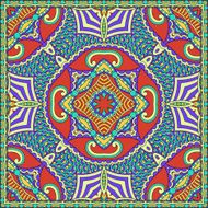 Traditional ornamental floral paisley bandanna You can use this N52