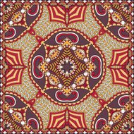 Traditional ornamental floral paisley bandanna You can use this N53