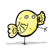 funny cartoon bird