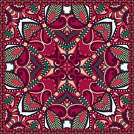 Traditional ornamental floral paisley bandanna You can use this N57