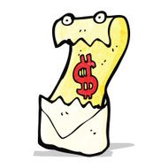 financial letter cartoon