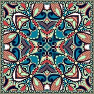 Traditional ornamental floral paisley bandanna You can use this N59