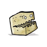 cardboard box cartoon character N3