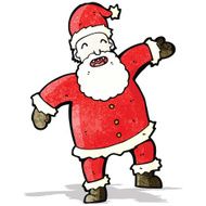 dancing santa claus cartoon