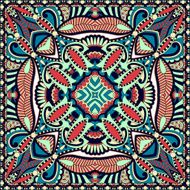 Traditional ornamental floral paisley bandanna You can use this N68