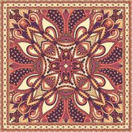 Traditional ornamental floral paisley bandanna You can use this N70