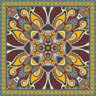 Traditional ornamental floral paisley bandanna You can use this N71