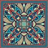 Traditional ornamental floral paisley bandanna You can use this N72