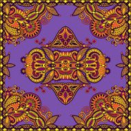 Traditional ornamental floral paisley bandanna You can use this N74
