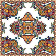 Traditional ornamental floral paisley bandanna You can use this N76