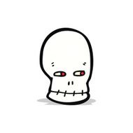 cartoon skull symbol N9