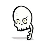 cartoon skull symbol N10