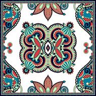Traditional ornamental floral paisley bandanna You can use this N80