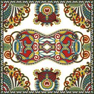 Traditional ornamental floral paisley bandanna You can use this N83