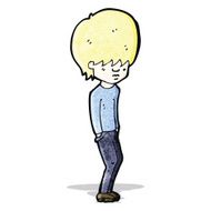 cartoon blond boy N6