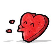 funny heart cartoon character N2