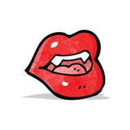 Cartoon Vampire Lips N7