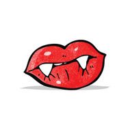 Cartoon Vampire Lips N9
