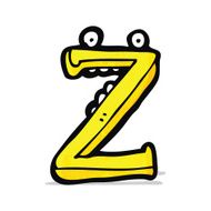cartoon letter z