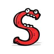 cartoon letter s