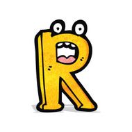 Cartoon Letter R N2