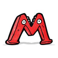 Cartoon Letter M N4