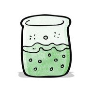 cartoon chemical jar