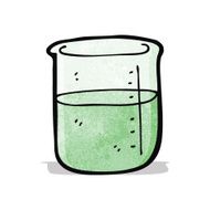 cartoon chemical jar N2