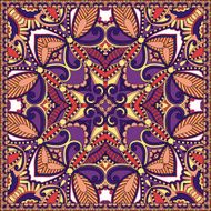 Traditional ornamental floral paisley bandanna You can use this N86