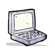 Cartoon Laptop Computer N4