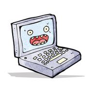 Cartoon Laptop Computer N5
