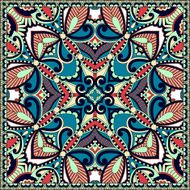 Traditional ornamental floral paisley bandanna N63